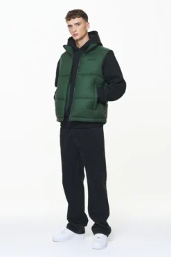 PEGADOR LANDIN PUFFER VEST BRITISH GREEN