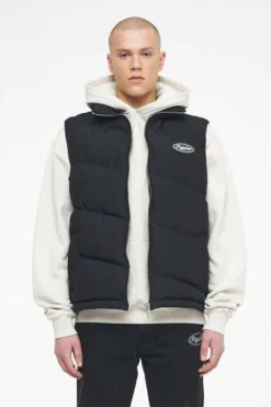 PEGADOR YALE PUFFER VEST BLACK INK