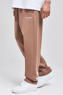 PEGADOR LOGO WIDE TRACK PANTS MUSHROOM