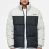 PEGADOR MARRERO PATCHWORK PUFFER JACKE BLACK ASH GREY