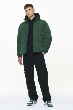 PEGADOR SOLIN CRUSHED PUFFER JACKE BRITISH GREEN