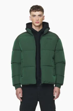 PEGADOR SOLIN CRUSHED PUFFER JACKE BRITISH GREEN