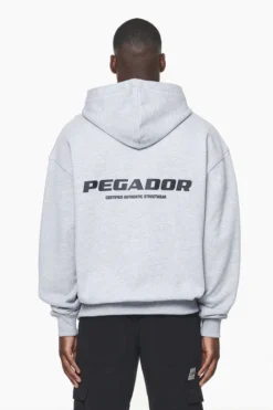 Pegador Colne Logo Oversized Hoodie Black