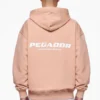 Pegador Colne Logo Oversized Hoodie Tuscan Rose