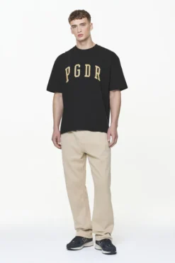 Pegador Layton Oversized Tee Vintage Washed Onyx Black